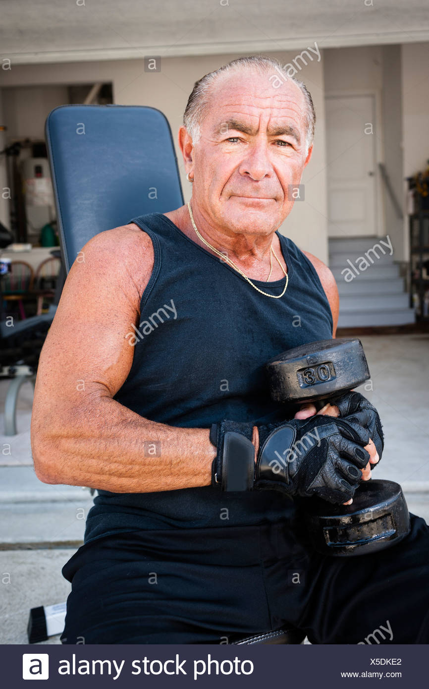Man Home Dumbbell High Resolution Stock Photography and Images - Alamy