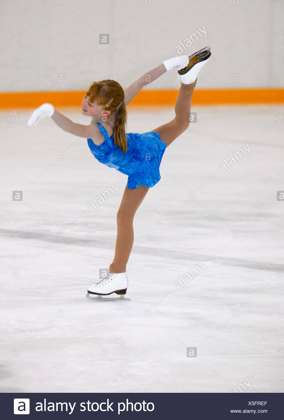little girl figure skating