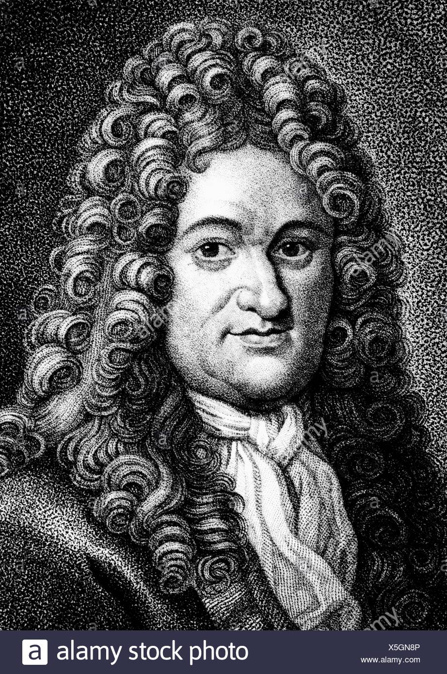 Gottfried Wilhelm Leibniz 1646 1716 High Resolution Stock Photography 