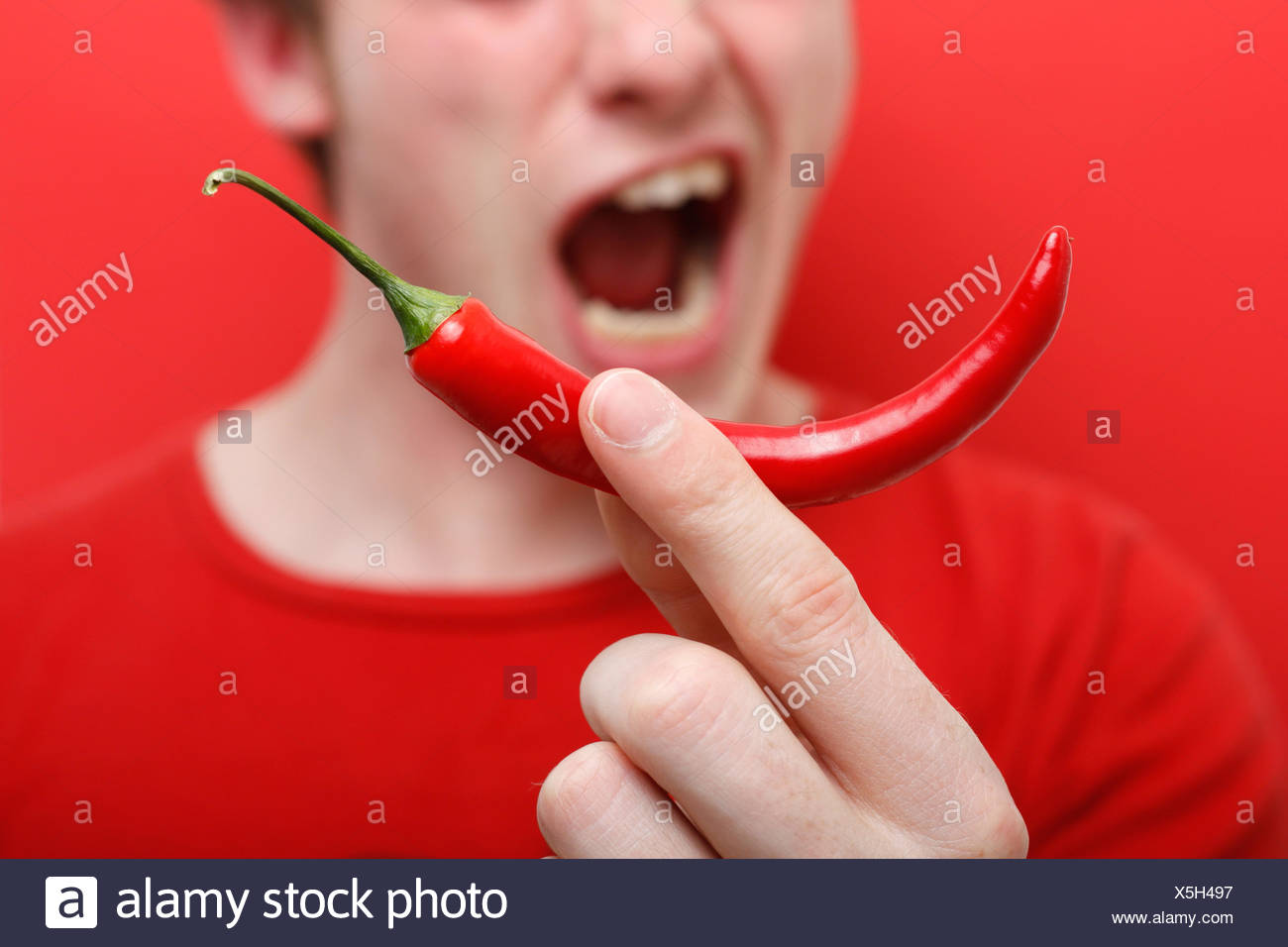 Burning Mouth High Resolution Stock Photography and Images Alamy