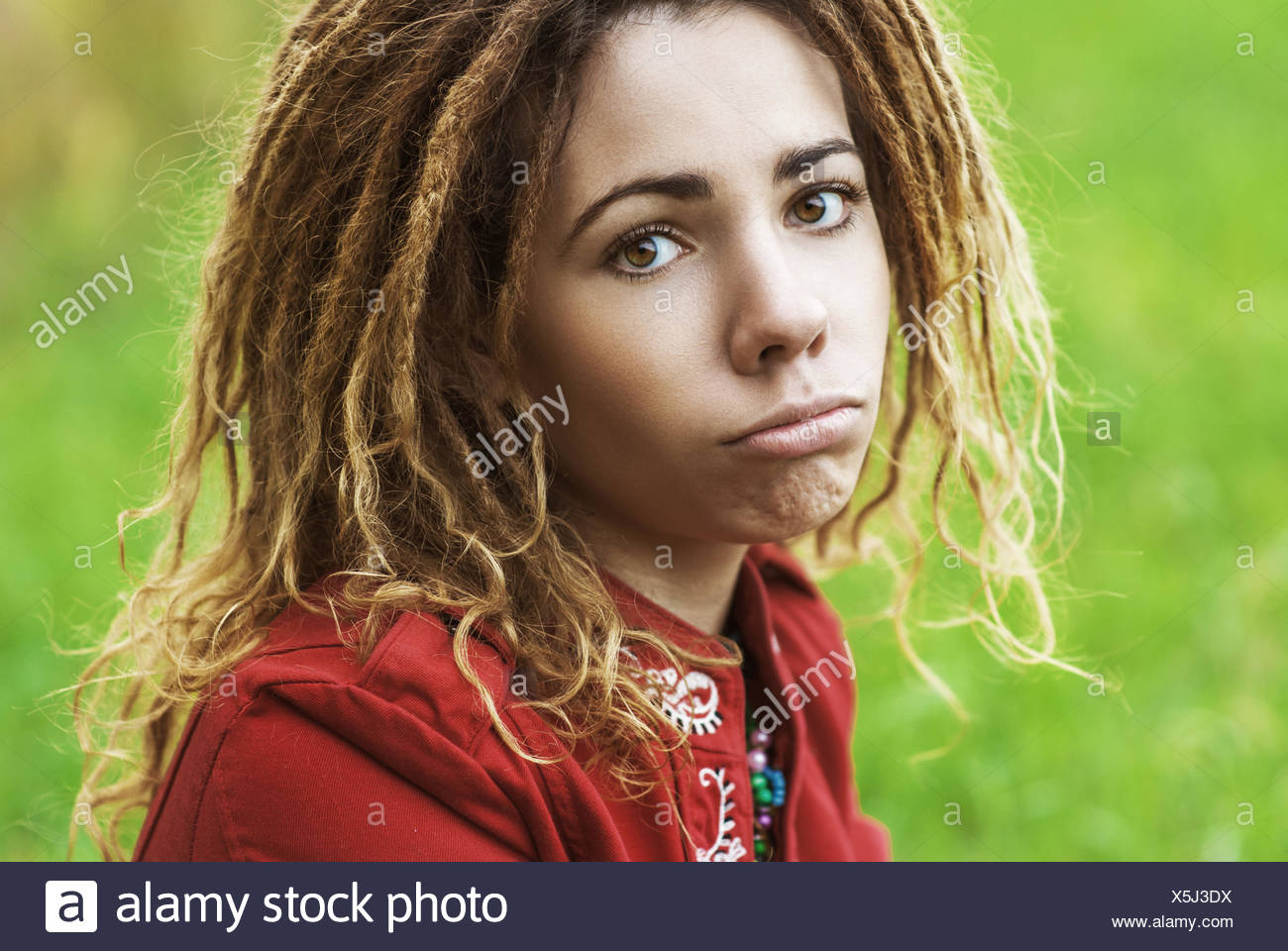 Beautiful Woman With Dreadlocks Stock Photo 278837046 Alamy