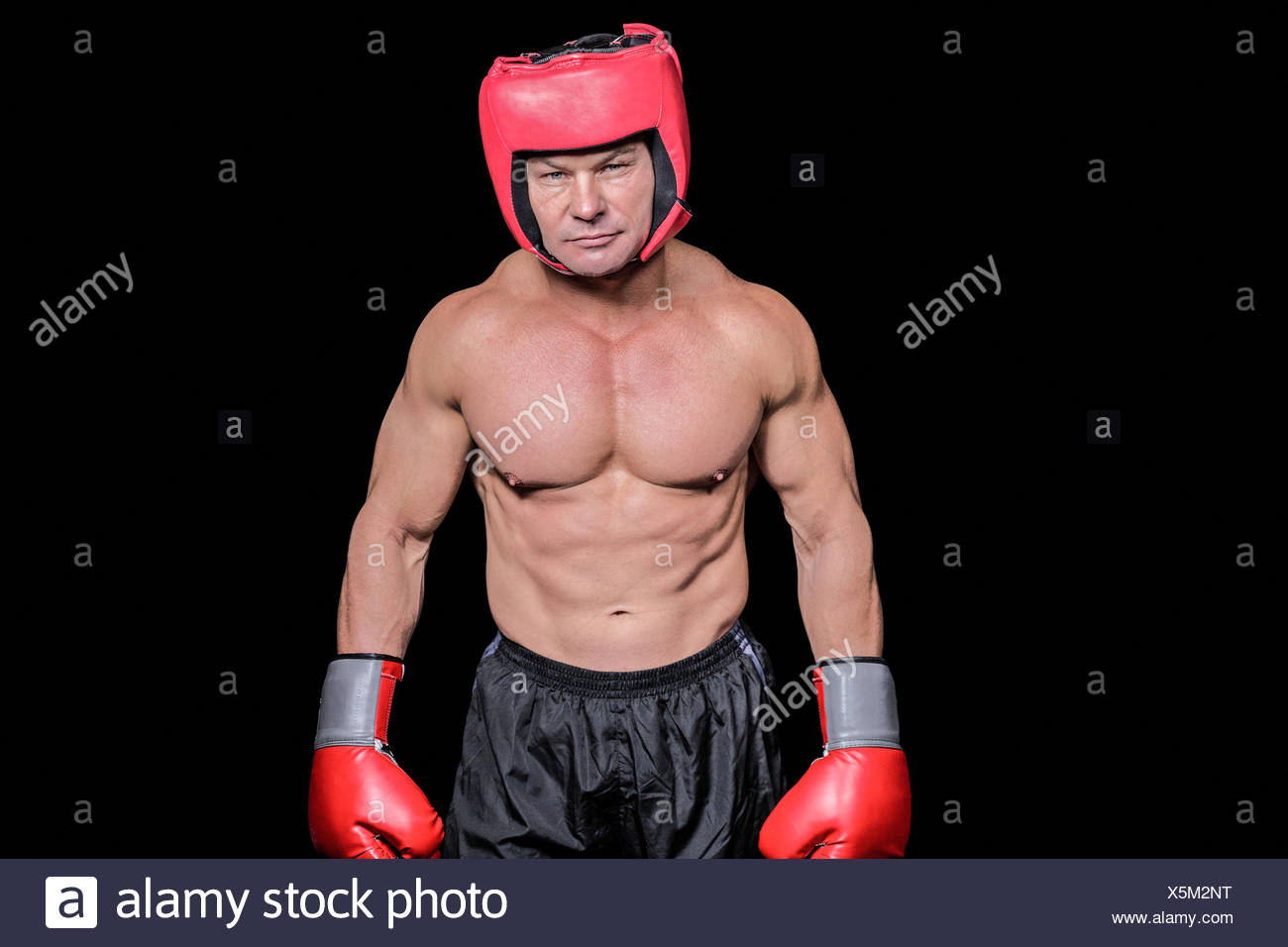 boxing with headgear