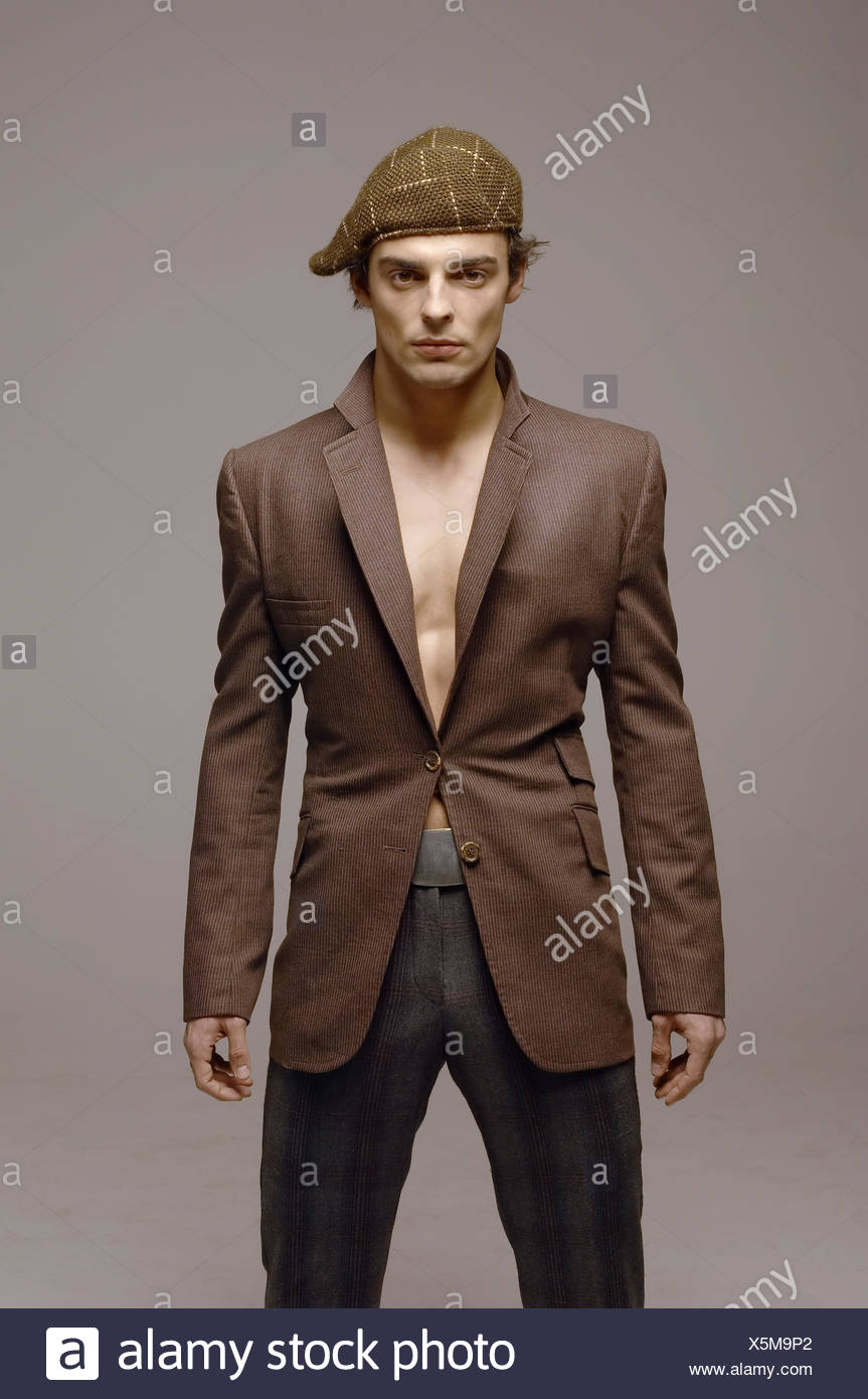 suit no shirt