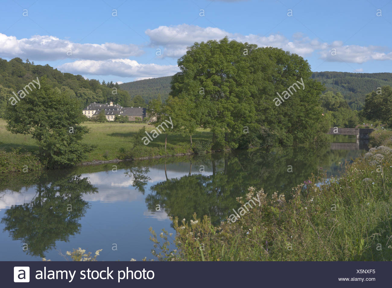 reservoir Ehreshoven Stock Photo