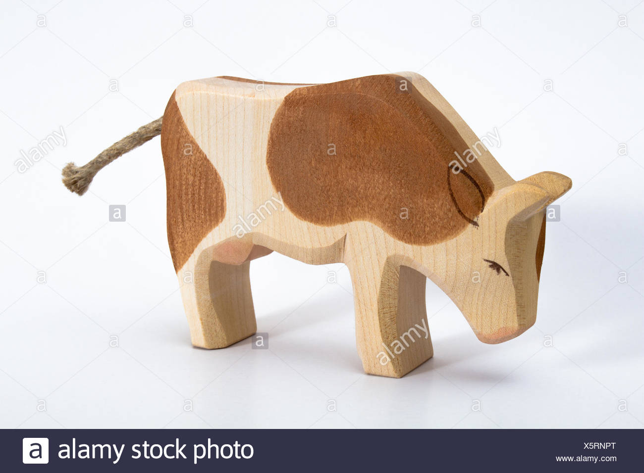 wooden cow toy