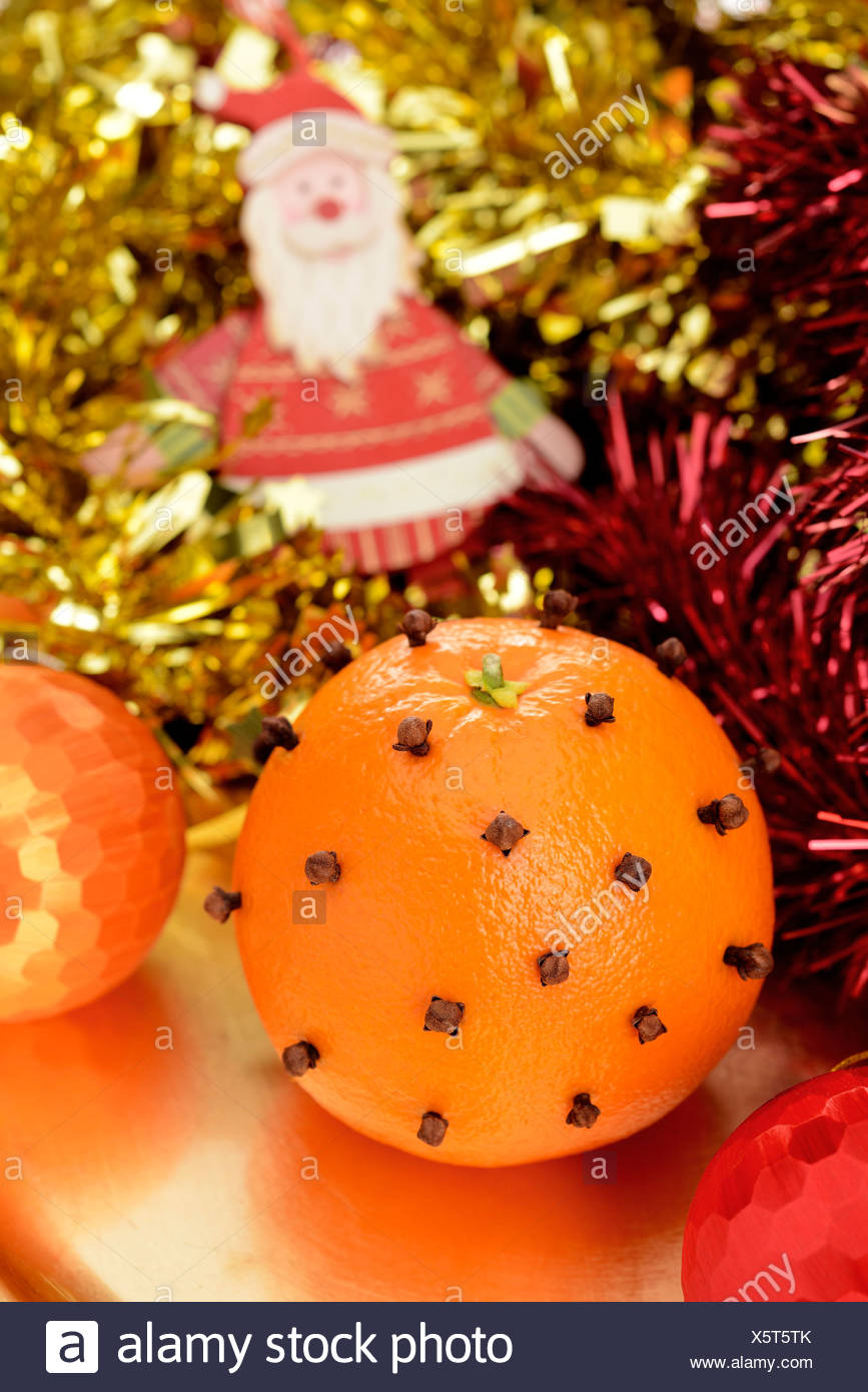Christmas Orange Pricked With Cloves Stock Photo 278970627 Alamy
