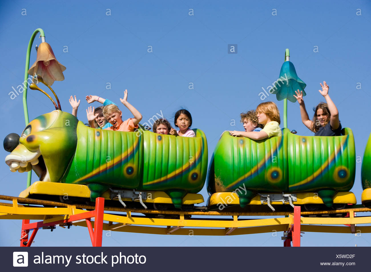 Cataplillar Ride Caterpillar Roller Coaster High Resolution Stock Photography and Images ...