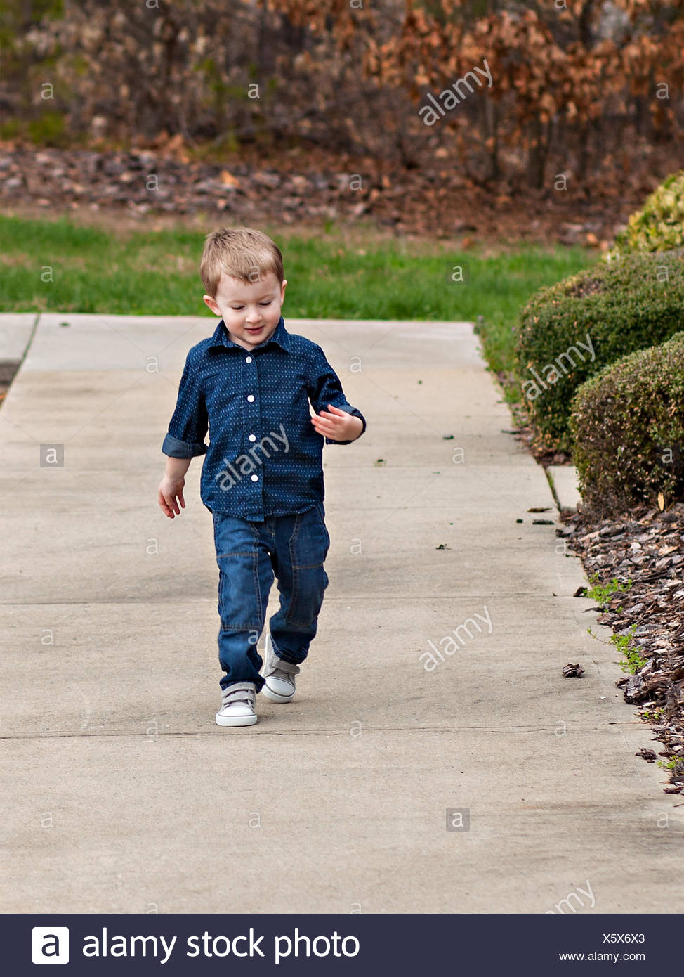 boy walking