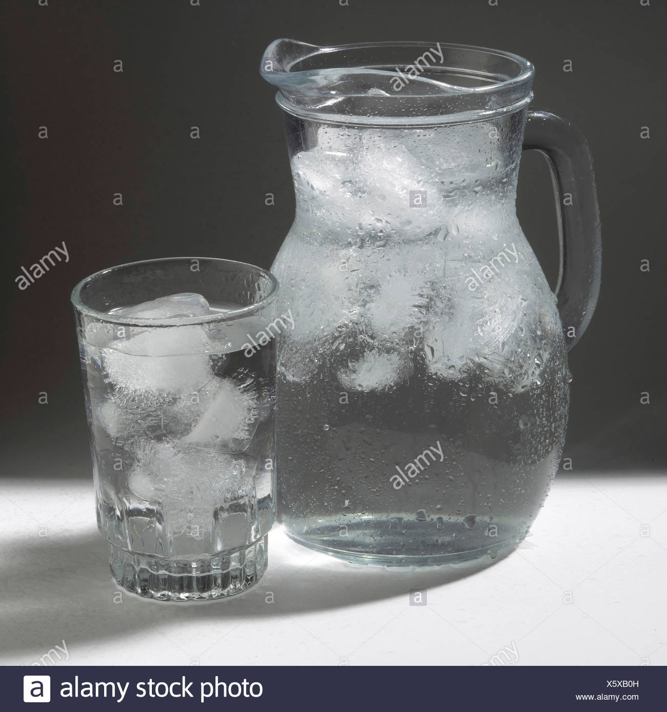 Glass And Jug Of Ice Water Stock Photo Alamy Glass And Jug Of Ice Water Stock Photo Alamy