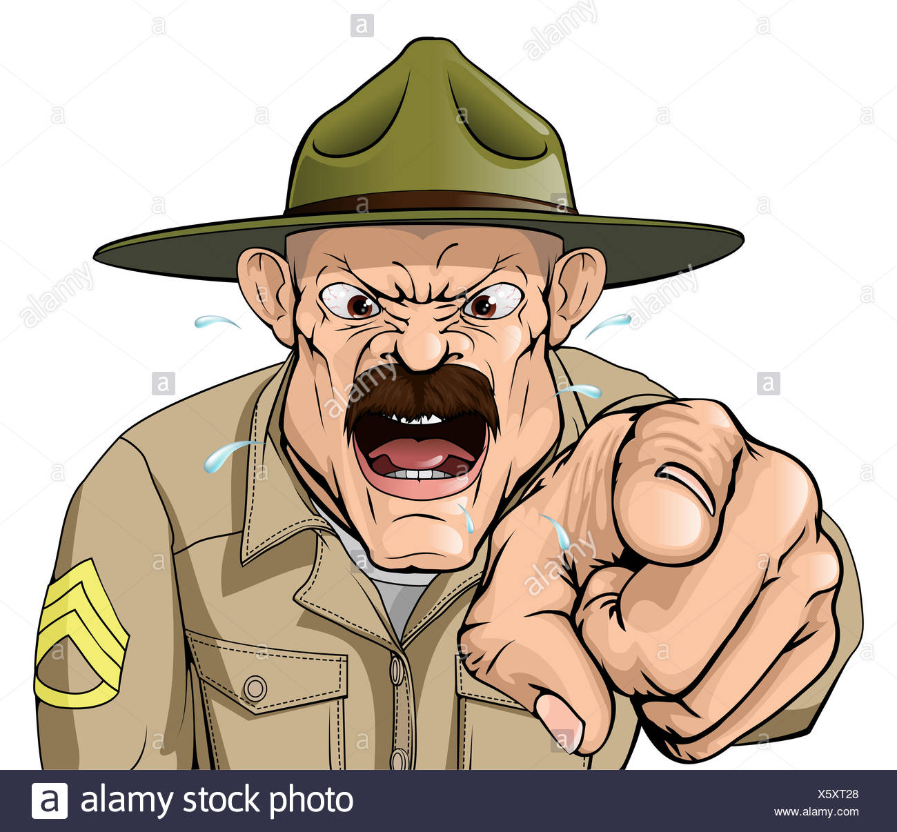Drill Sergeant Yelling High Resolution Stock Photography and Images - Alamy