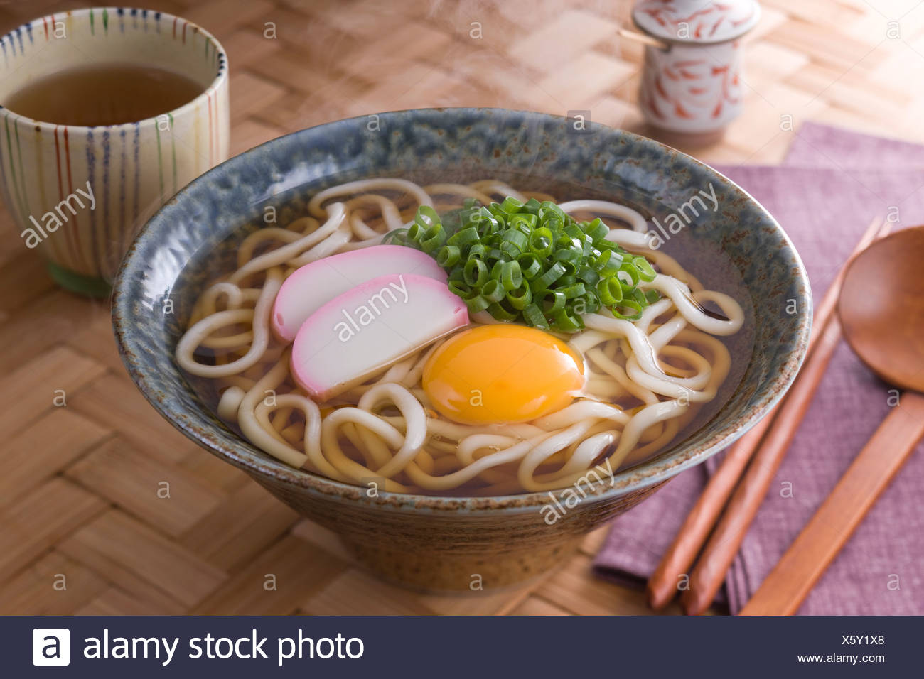 Tsukimi Udon Stock Photo Alamy