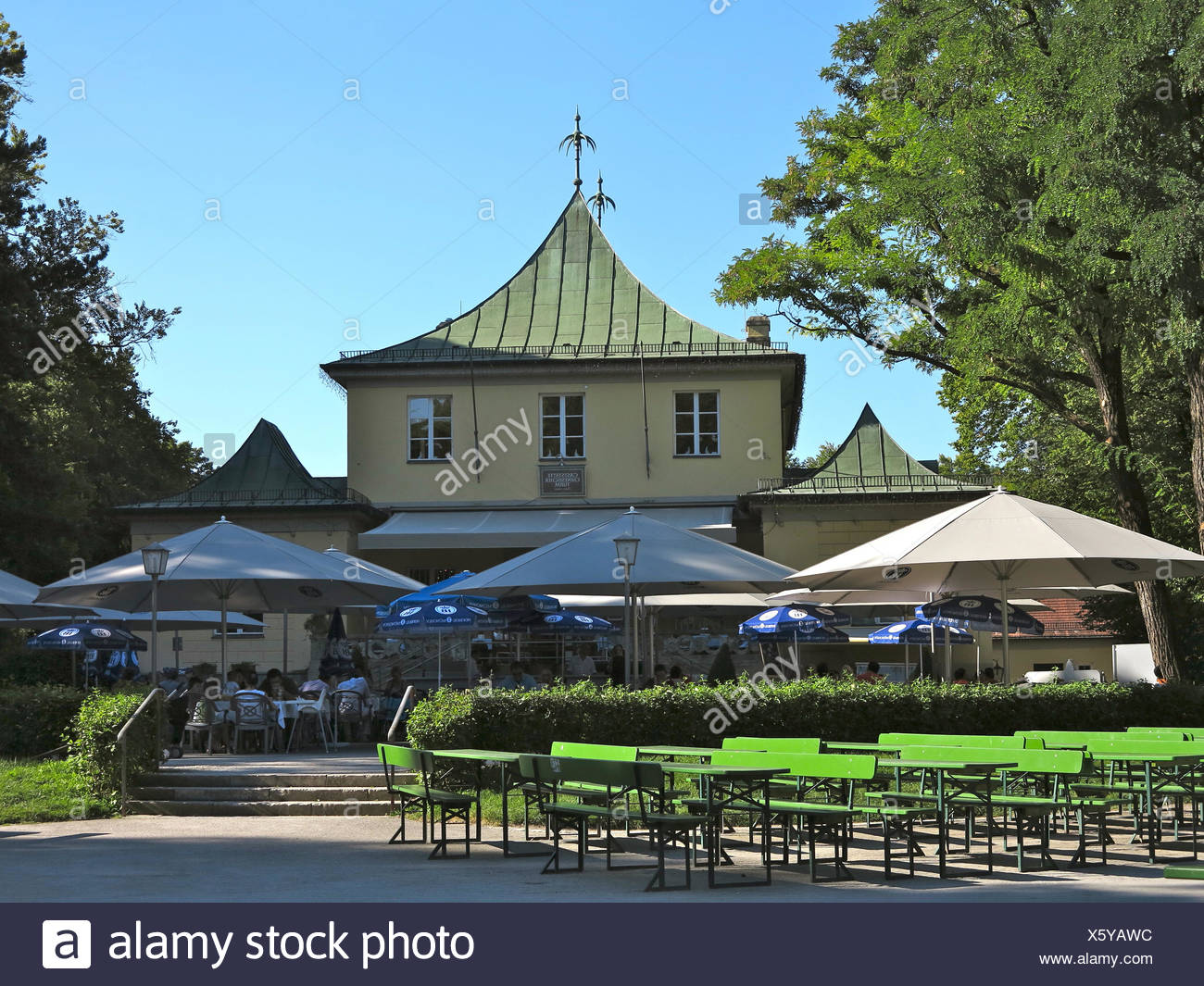 Germany Upper Bavaria Munich English Garden Restaurant At