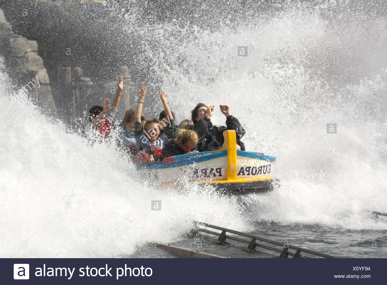 Europa Park Amusement Roller Coaster High Resolution Stock Photography ...