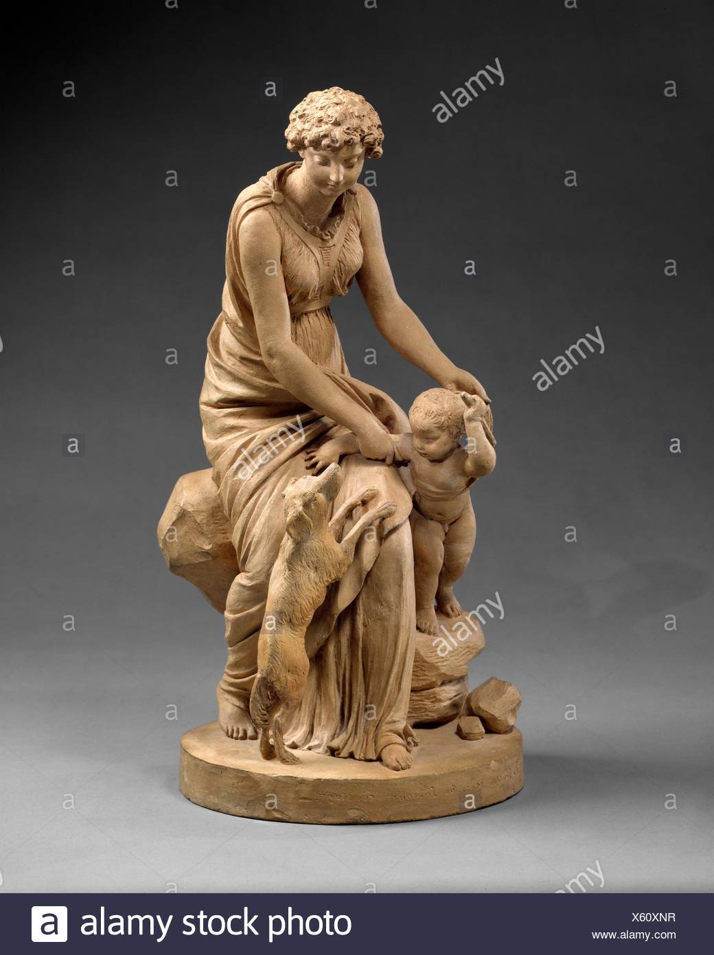 Fidelity, the Mother of Constant Love. Artist: Augustin Pajou (French, Paris 1730-1809 Paris); Date: 1799; Culture: French, Paris; Medium: Stock Photo