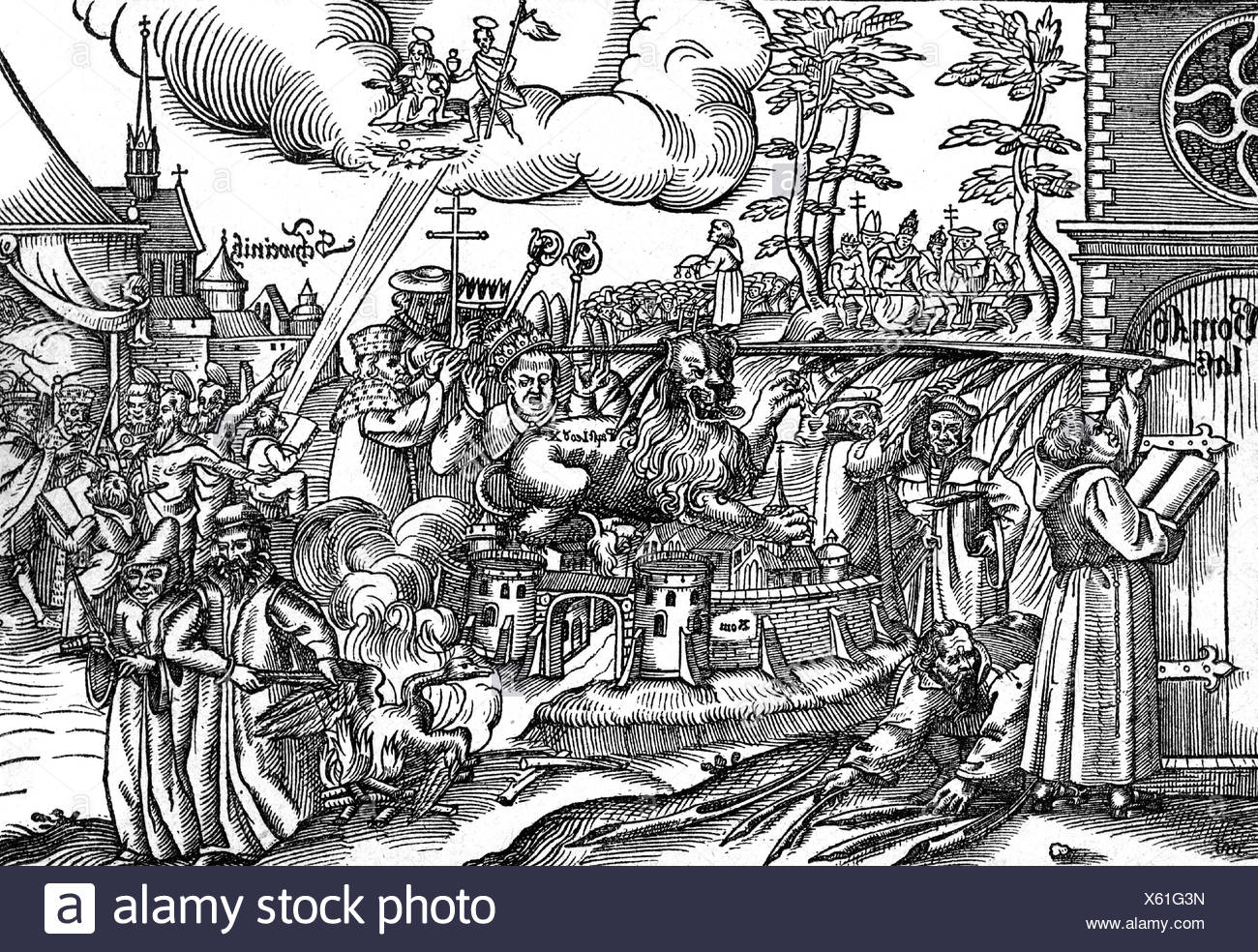 Reformation Caricature Of Martin Luther Stock Photos & Reformation ...