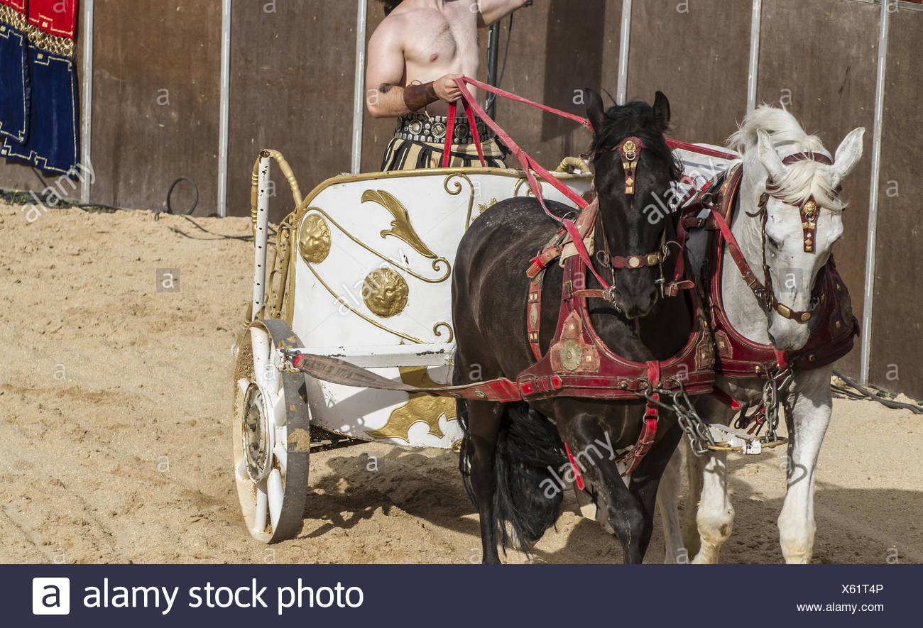 Roman Gladiator Chariots Stock Photos &amp; Roman Gladiator Chariots Stock ...