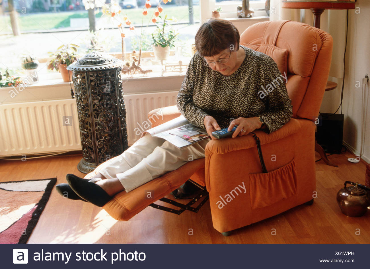 Old Recliner Chair Stock Photos & Old Recliner Chair Stock Images Alamy