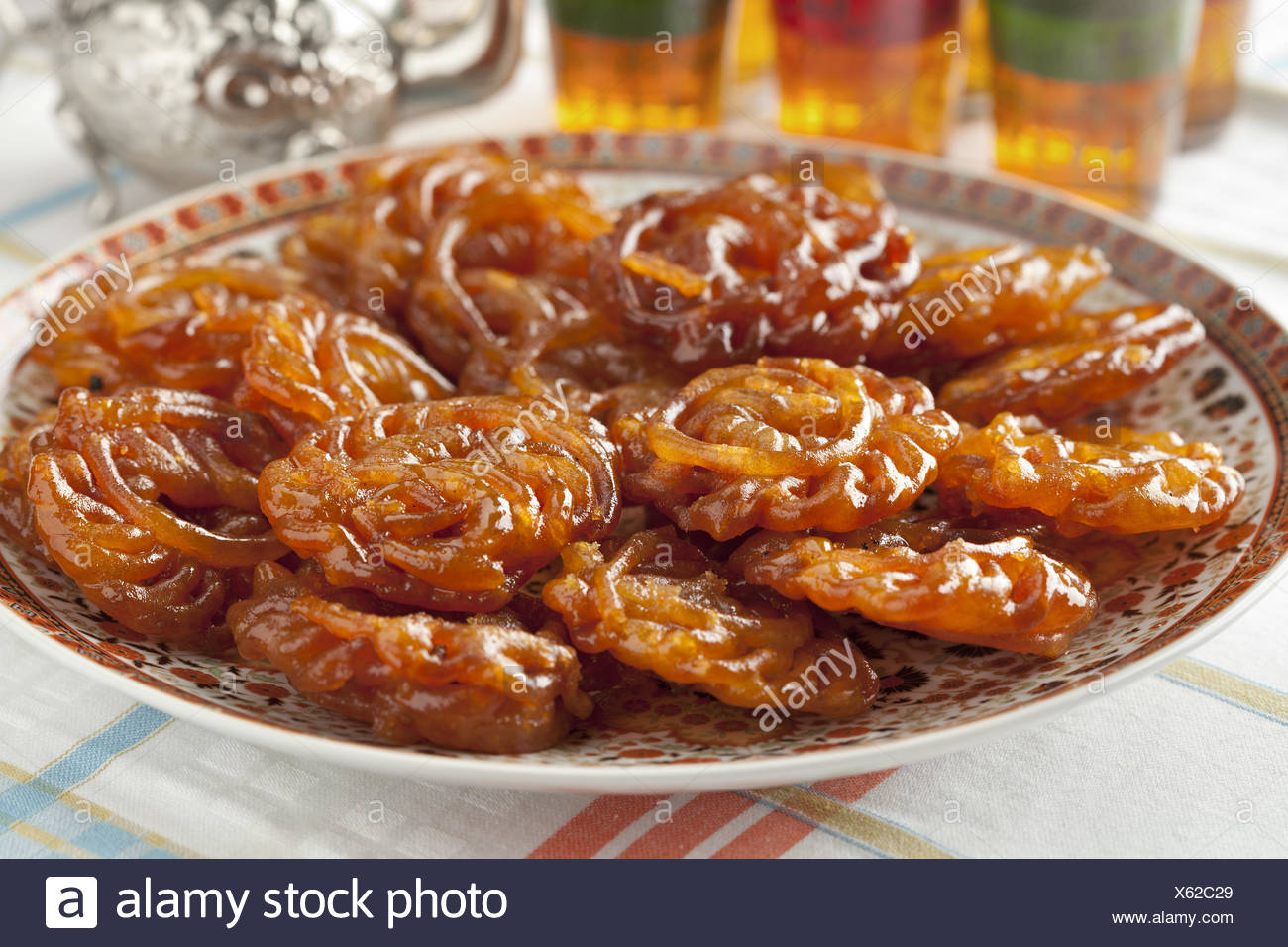 Fresh Moroccan Chebakia On A Dish Made For Ramadan Stock Photo Alamy