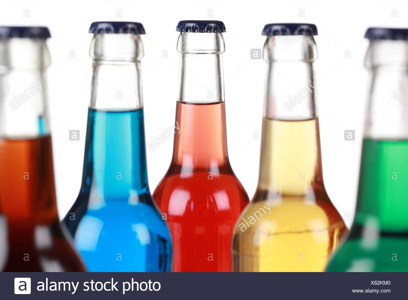 Getranke In Glasflaschen Stock Photo Alamy