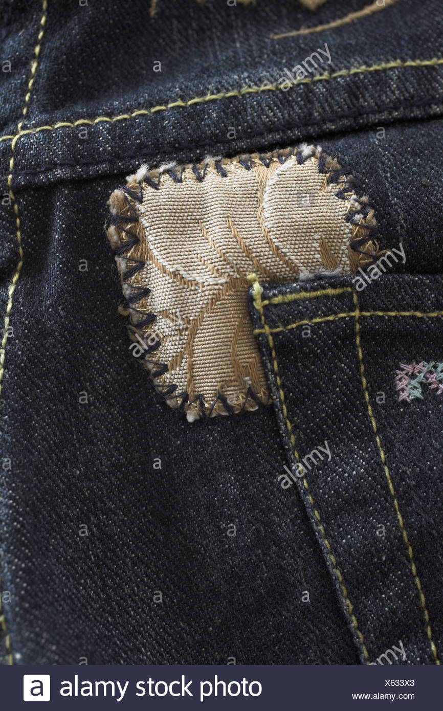 jeans pant patch work