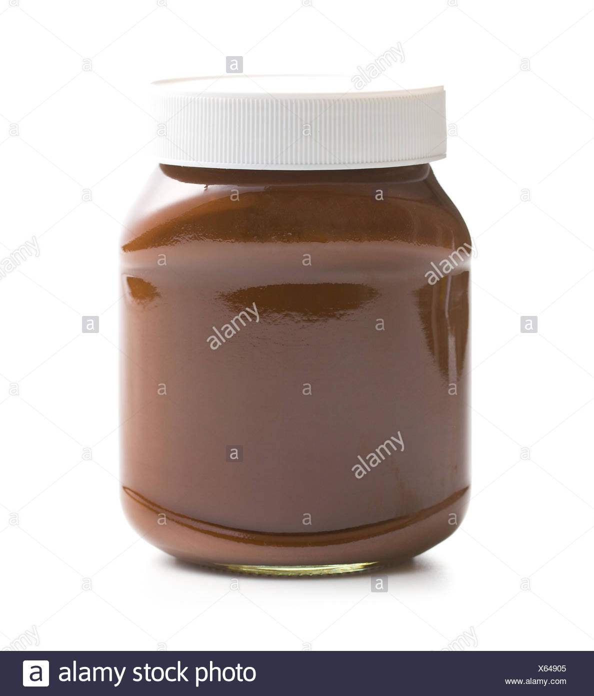 Download Chocolate Spread In Jar On White Background Stock Photo Alamy Yellowimages Mockups
