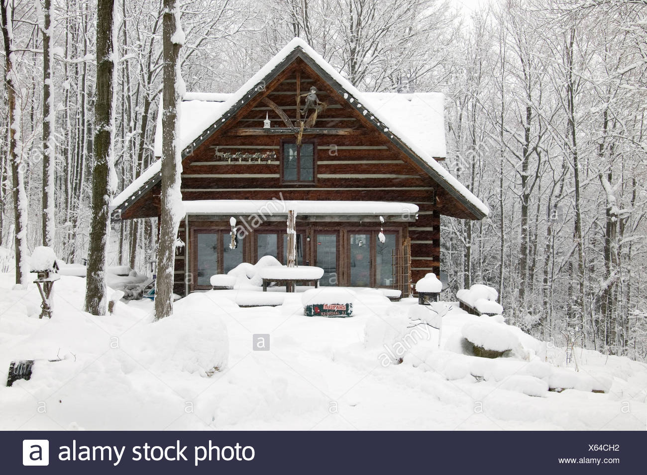 Winter Cabin Beaver Valley Ontario Stock Photo 279151518 Alamy