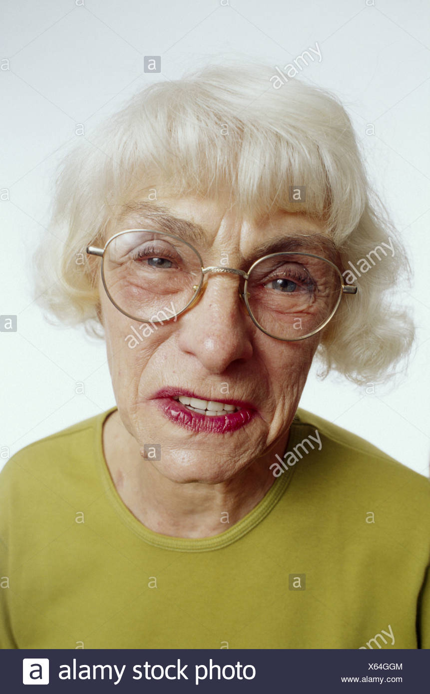 Face Funny Old Lady Pictures / Woman make a funny face stock image ...