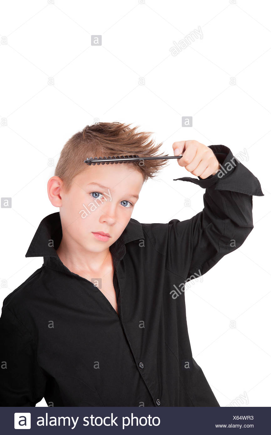 Boy With Cool Hipster Haircut Stock Photo 279161879 Alamy