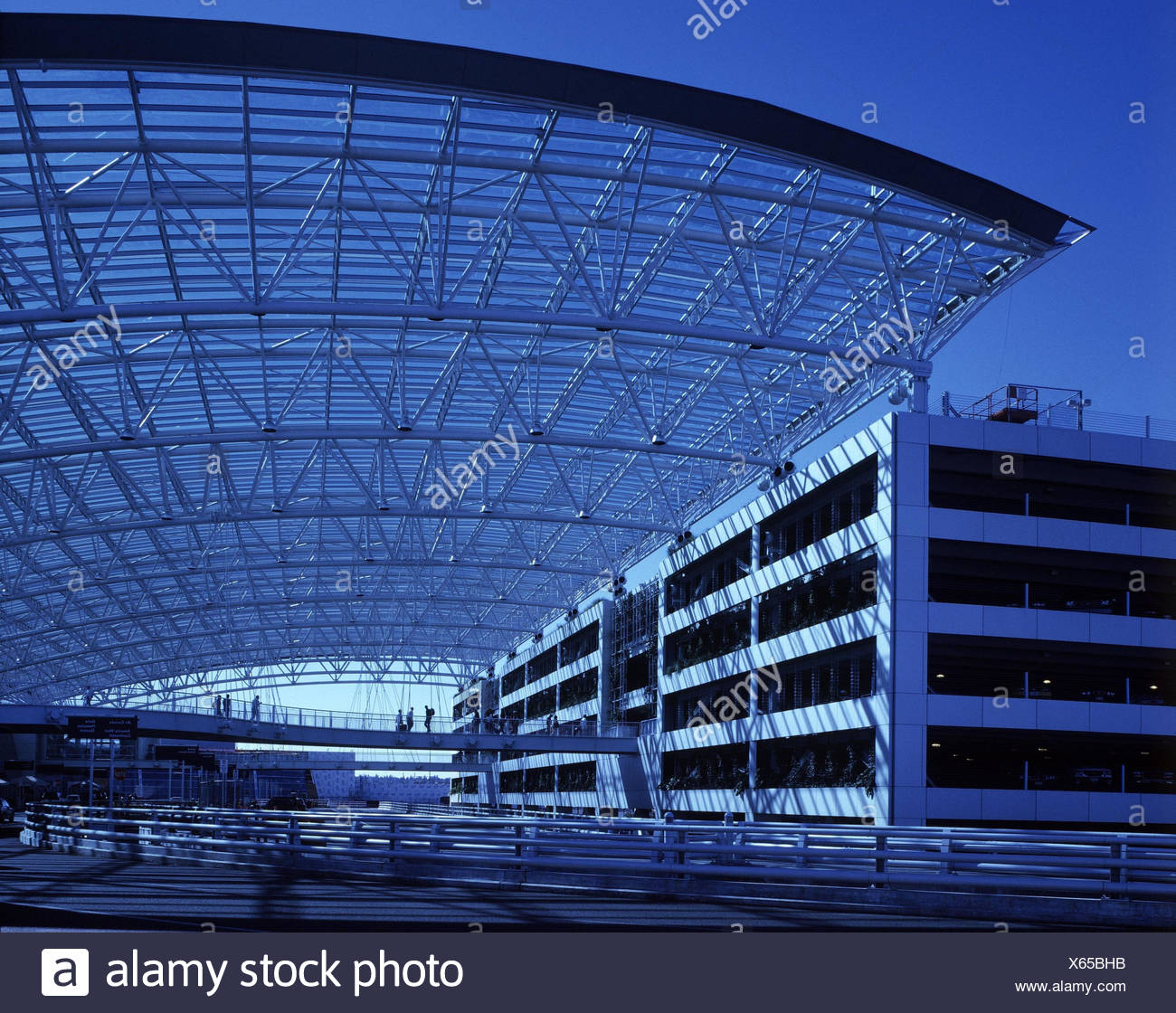 The Usa Oregon Portland Airport Car Park Uberdachung Park