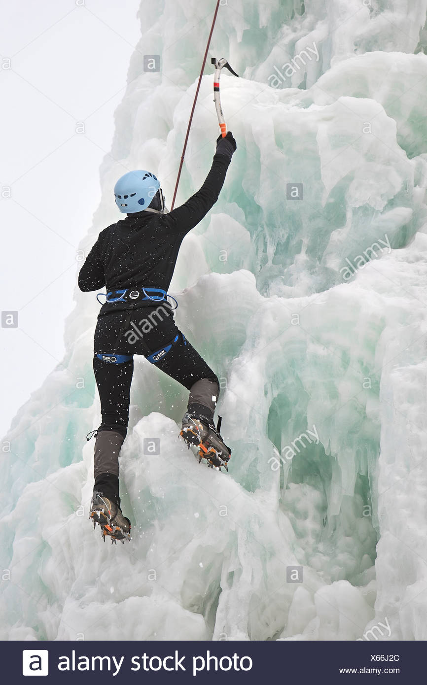 Climbing With Safety Gear High Resolution Stock Photography and Images