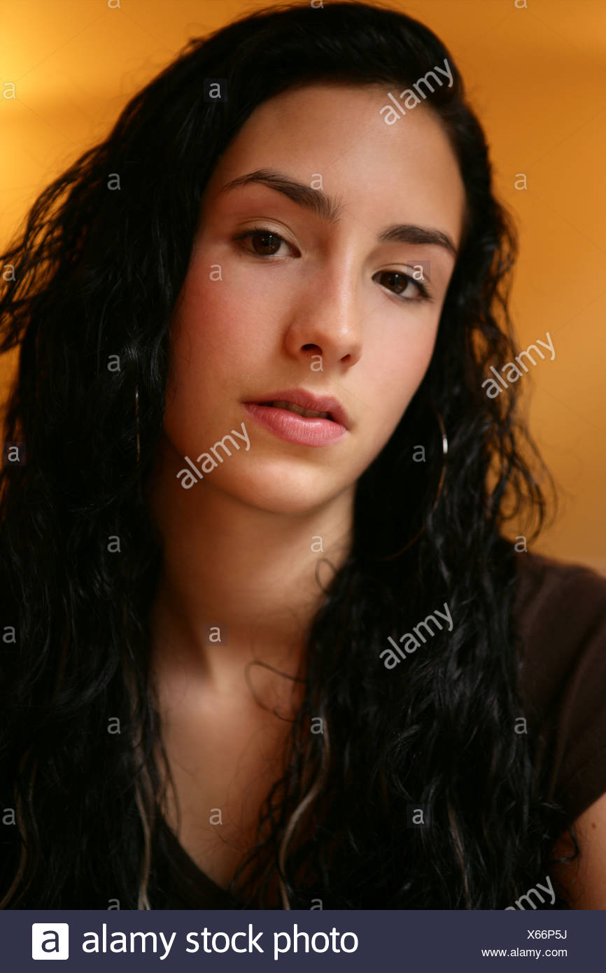 Trendy beauty teenager Thoughtful Girl Teenager Gentle Close Up Attractive Beauty Teen Teenage Student Female Adolescent Portrait Tender Stock Photo Alamy