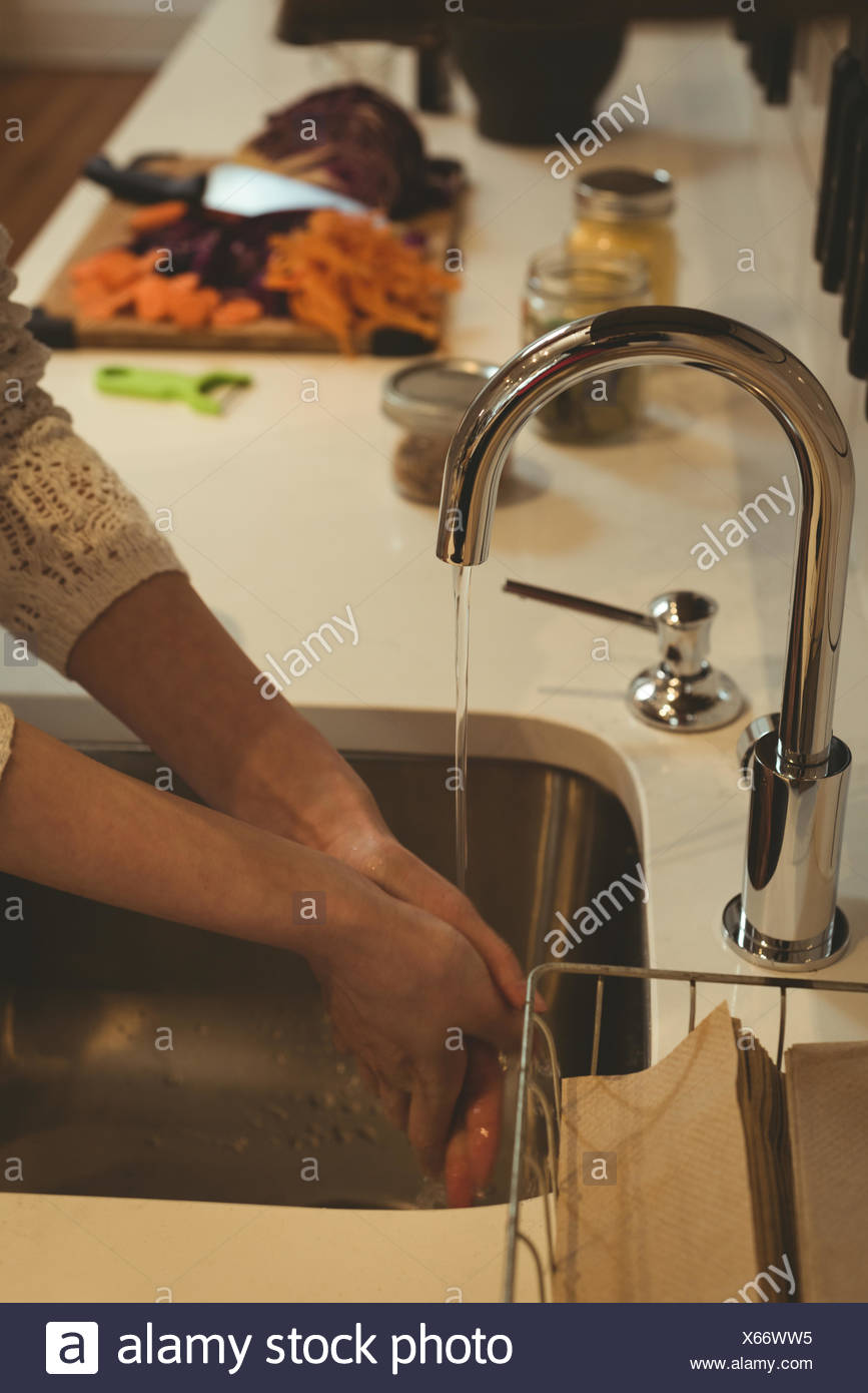 Chinese Woman Washing Hands In Stock Photos Chinese Woman