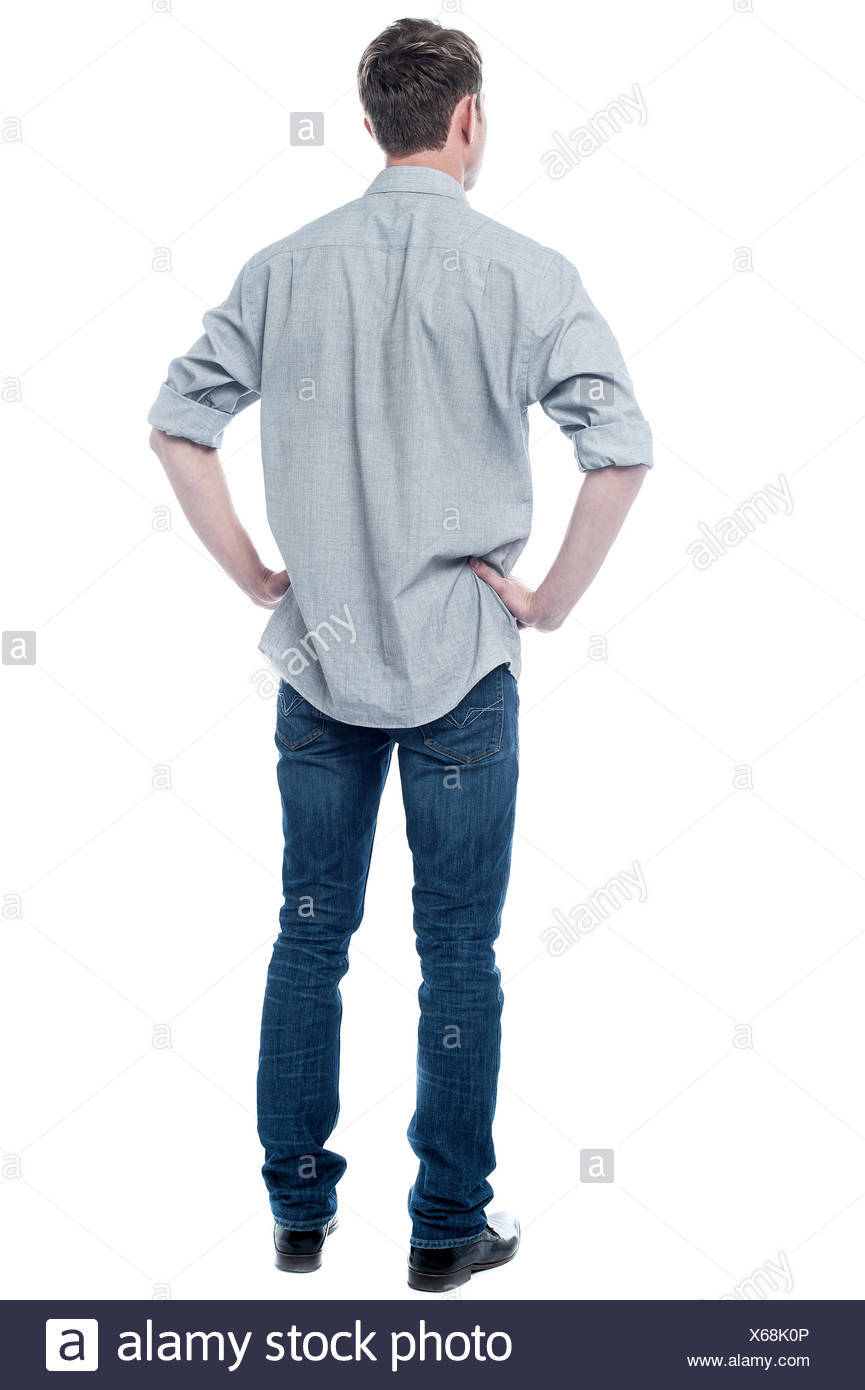 Back Pose Smart Young Guy High Resolution Stock Photography and Images