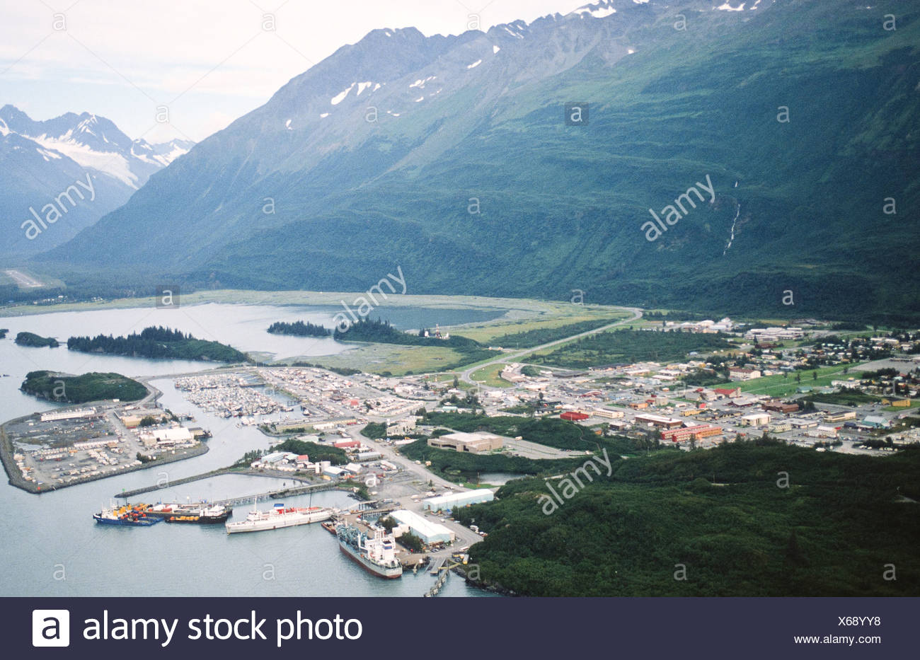 Valdez Alaska Aerial Stock Photos & Valdez Alaska Aerial Stock Images
