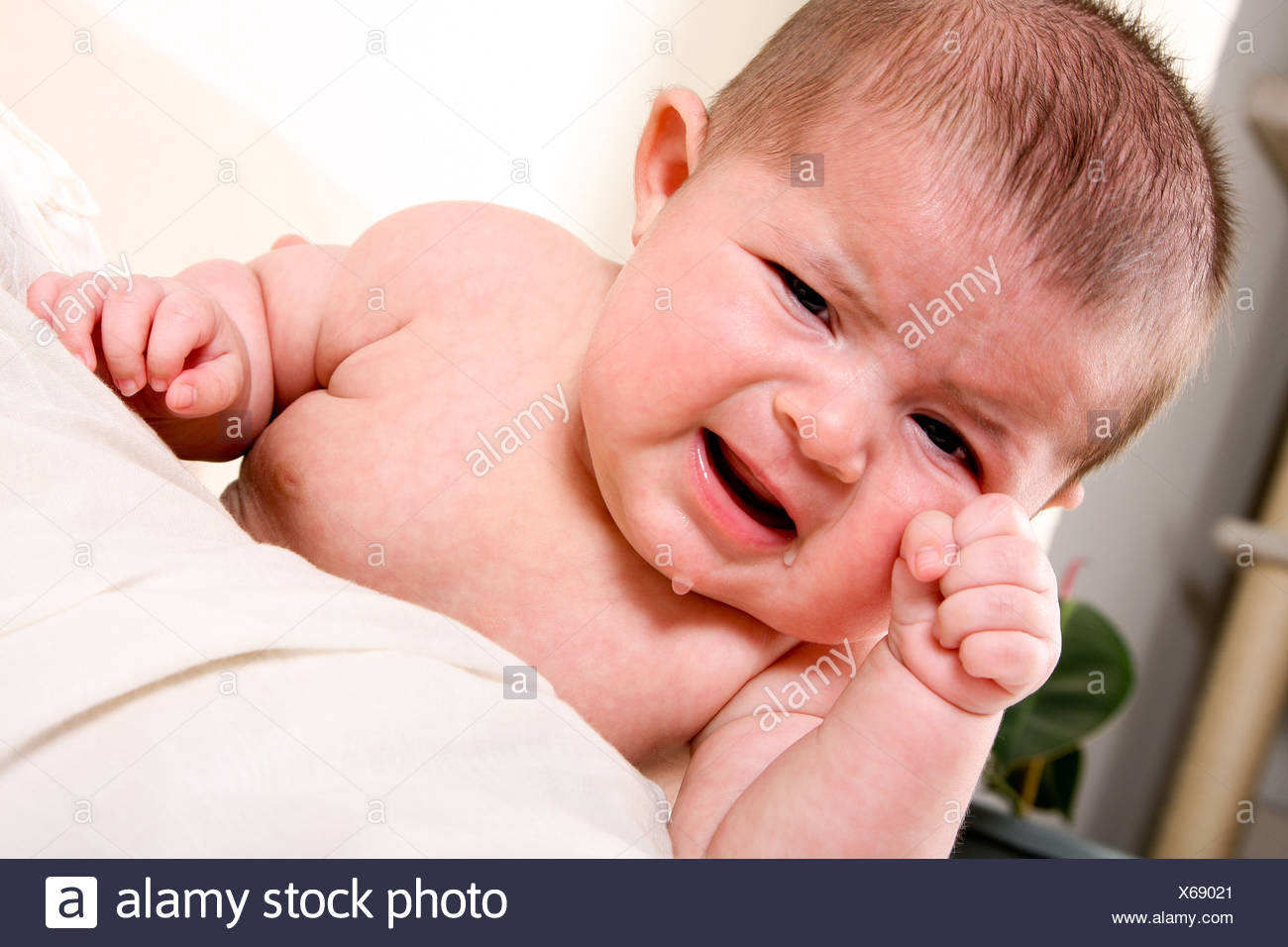 newborn crying tears