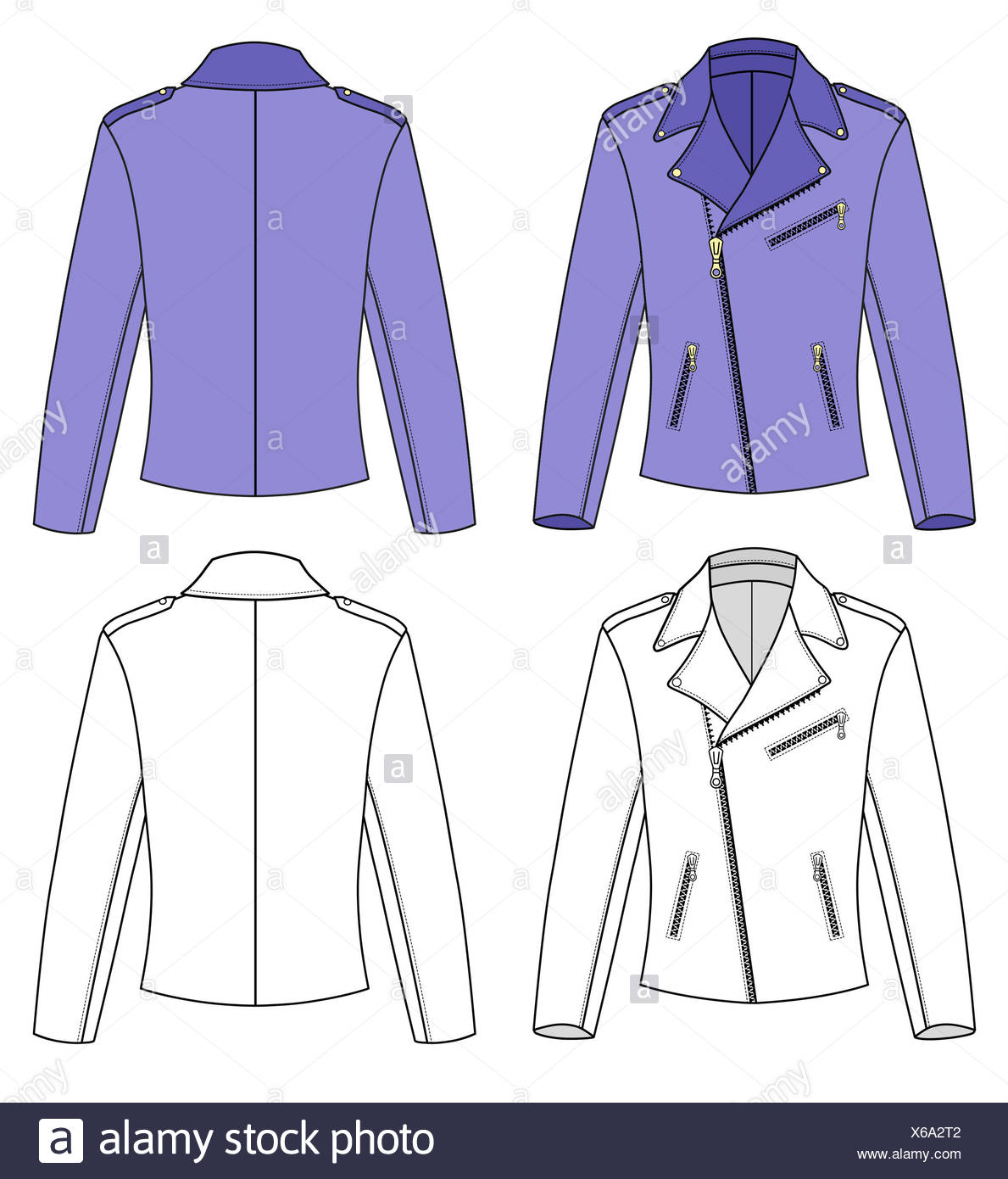Outline Jacket Illustration High Resolution Stock Photography and ...