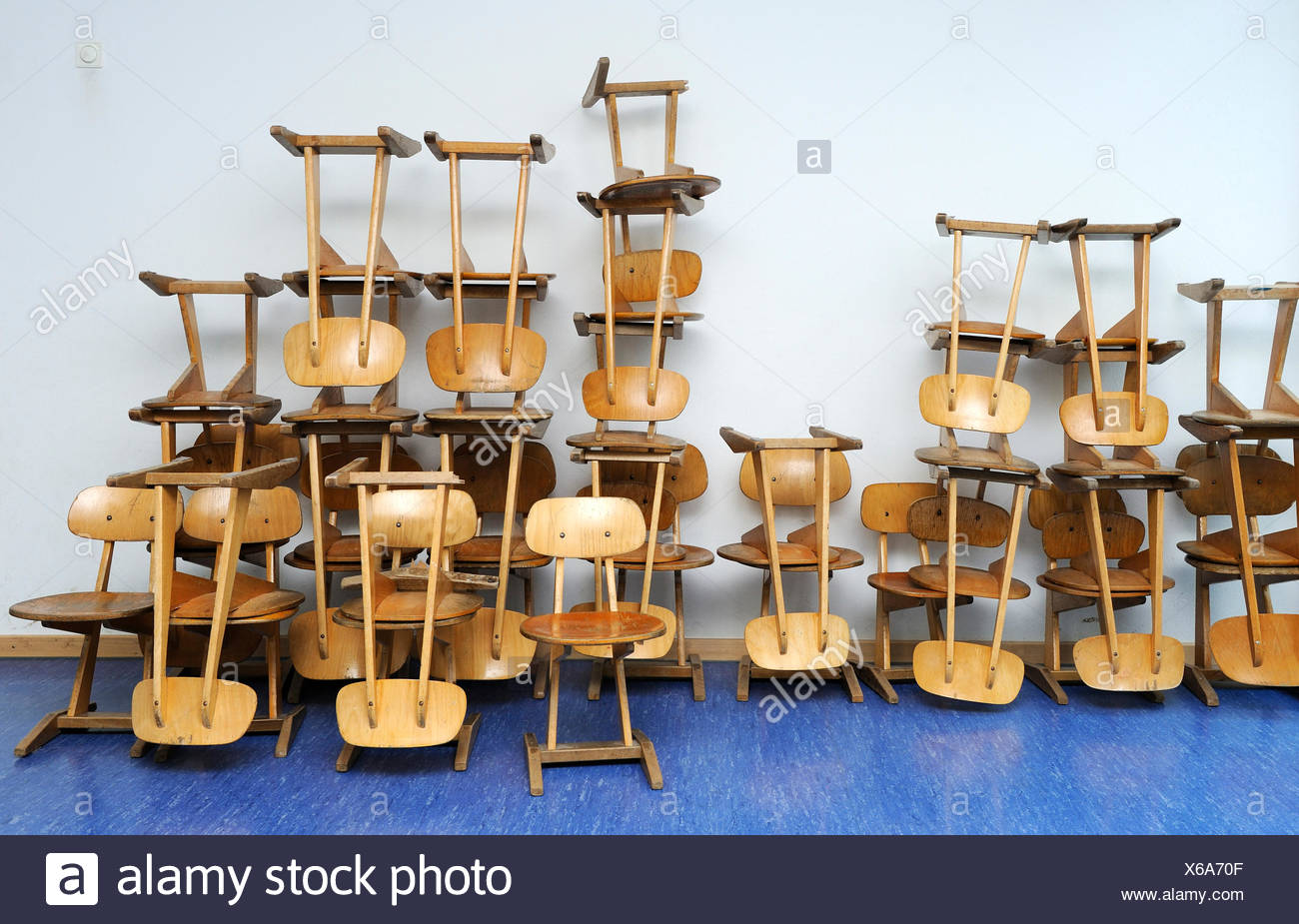Pile Of Chairs Stacked High Resolution Stock Photography and Images Alamy