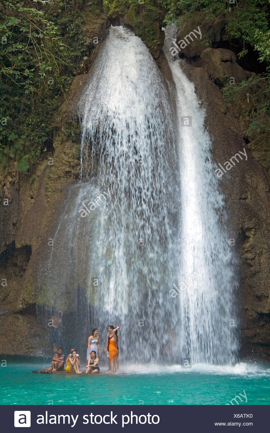 Kawasan Falls Cebu Philippines Indo Pacific Region Asia Stock Photo Alamy