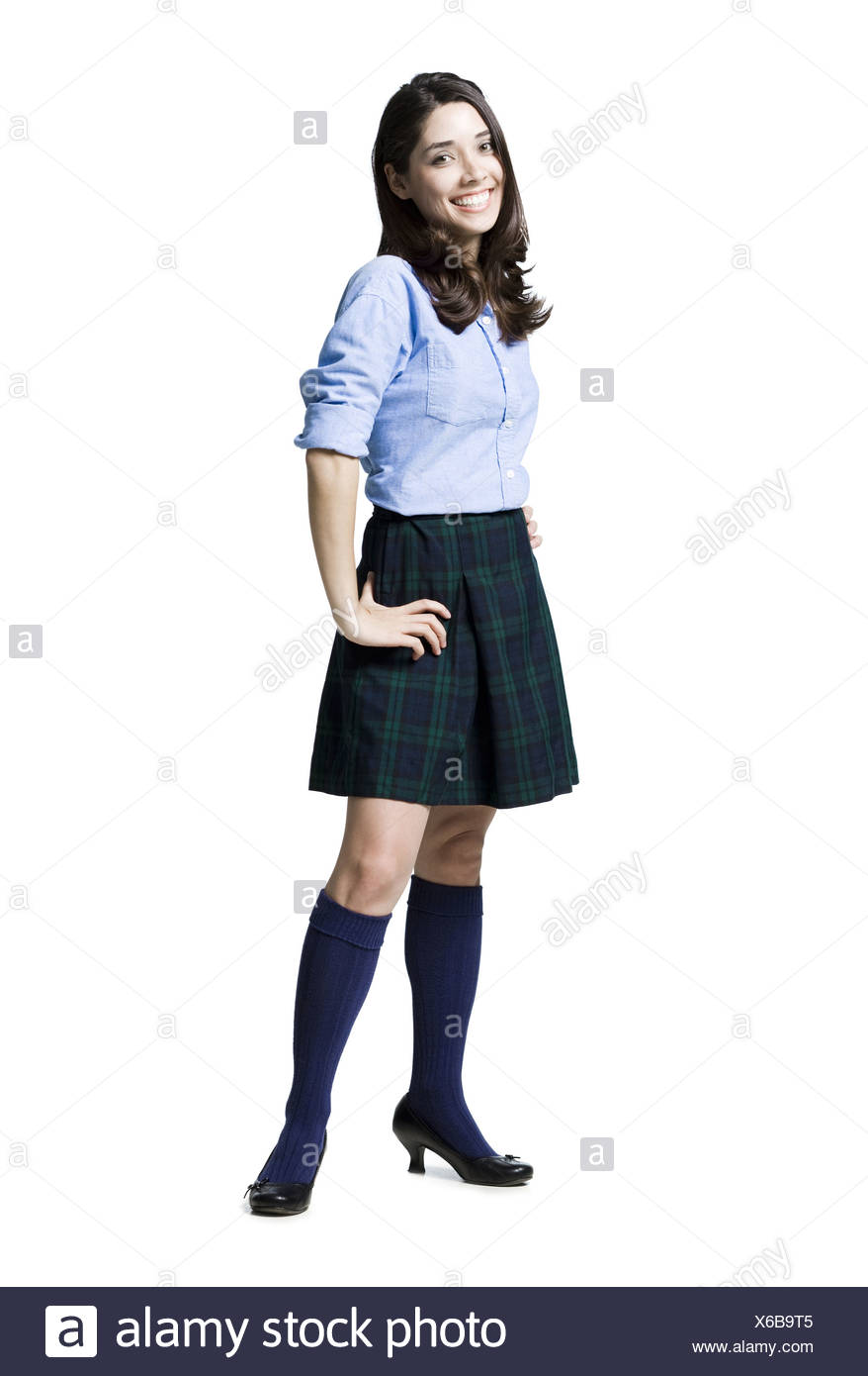 School Girl Uniform Skirt High Resolution Stock Photography and Images ...