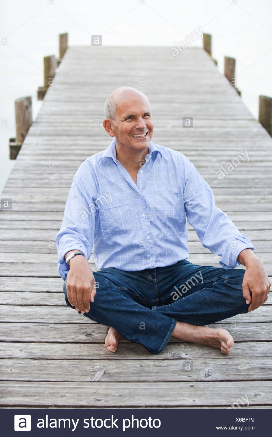 pension put sitting Stock Photo