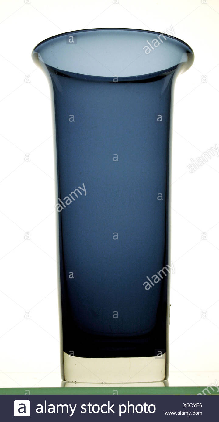 Fine Arts Glass Vases Stick Vase No 6082 Coloured Glass Mouth