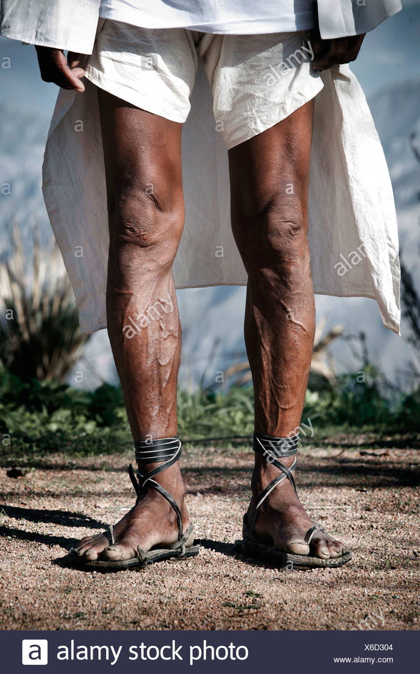 Legs Of A Tarahumara Runner At The Ultramaraton De Los Canones In Chihuahua Mexico Stock Photo Alamy