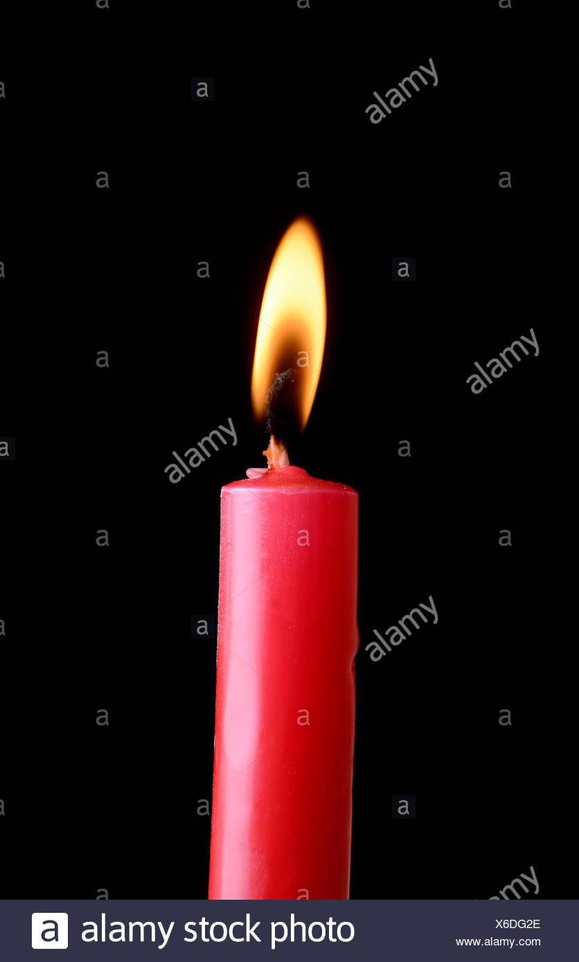 Brennende Kerze Stock Photo Alamy