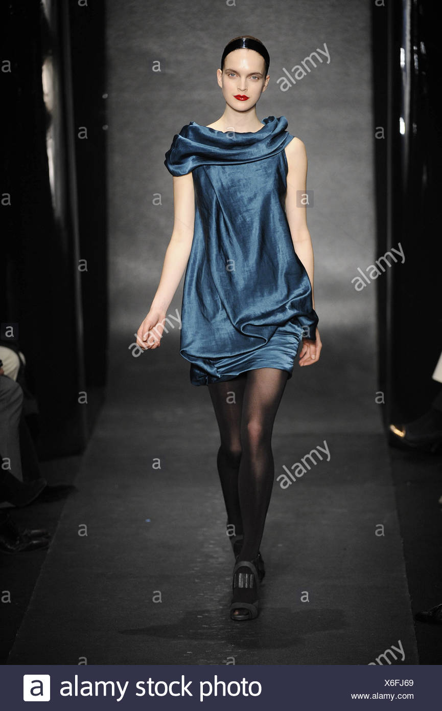 donna karan blue dress