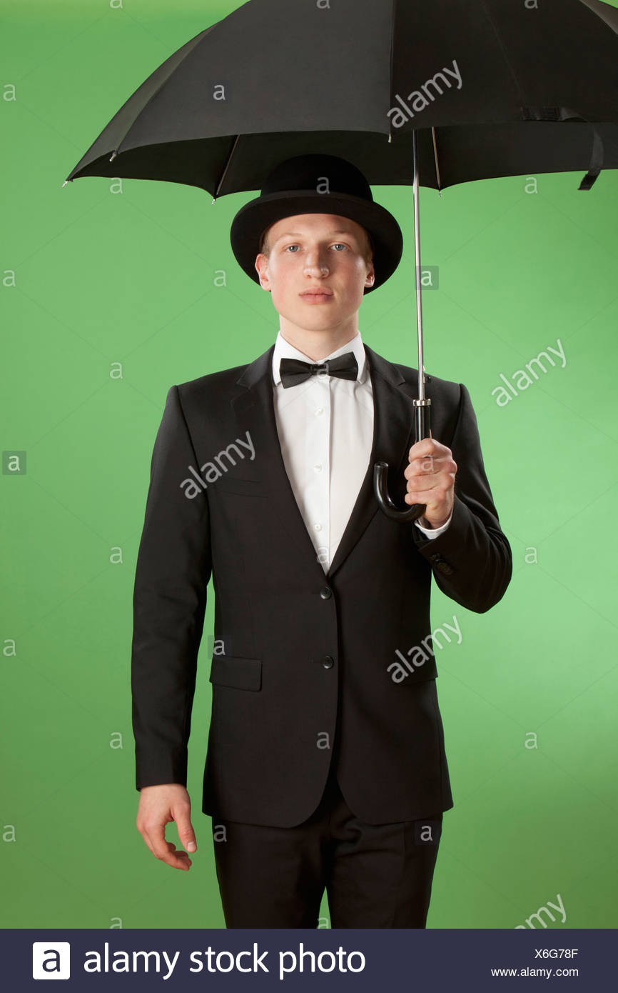 Bowler Hat Man Umbrella High Resolution Stock Photography and Images ...