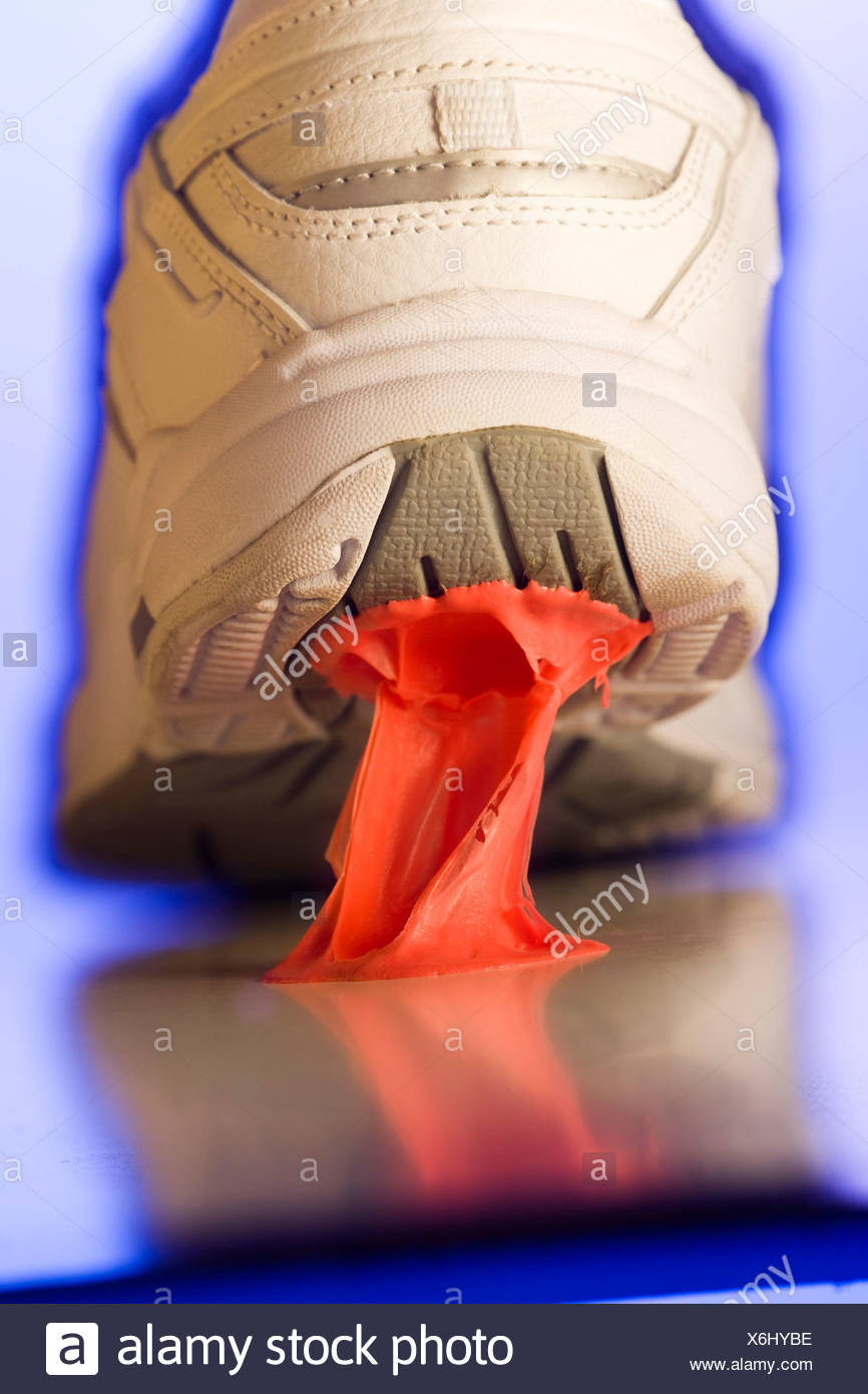 Chewing Gum Shoe High Resolution Stock Photography and Images Alamy