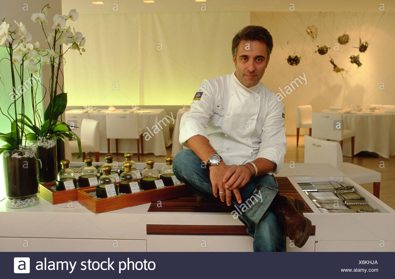 Restaurant La Broche, two michelin starred chef Sergi Arola, Madrid, Spain,  Europe Stock Photo - Alamy