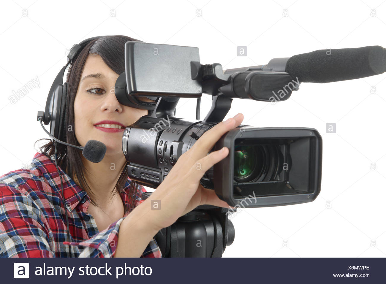 Girl with video camera
