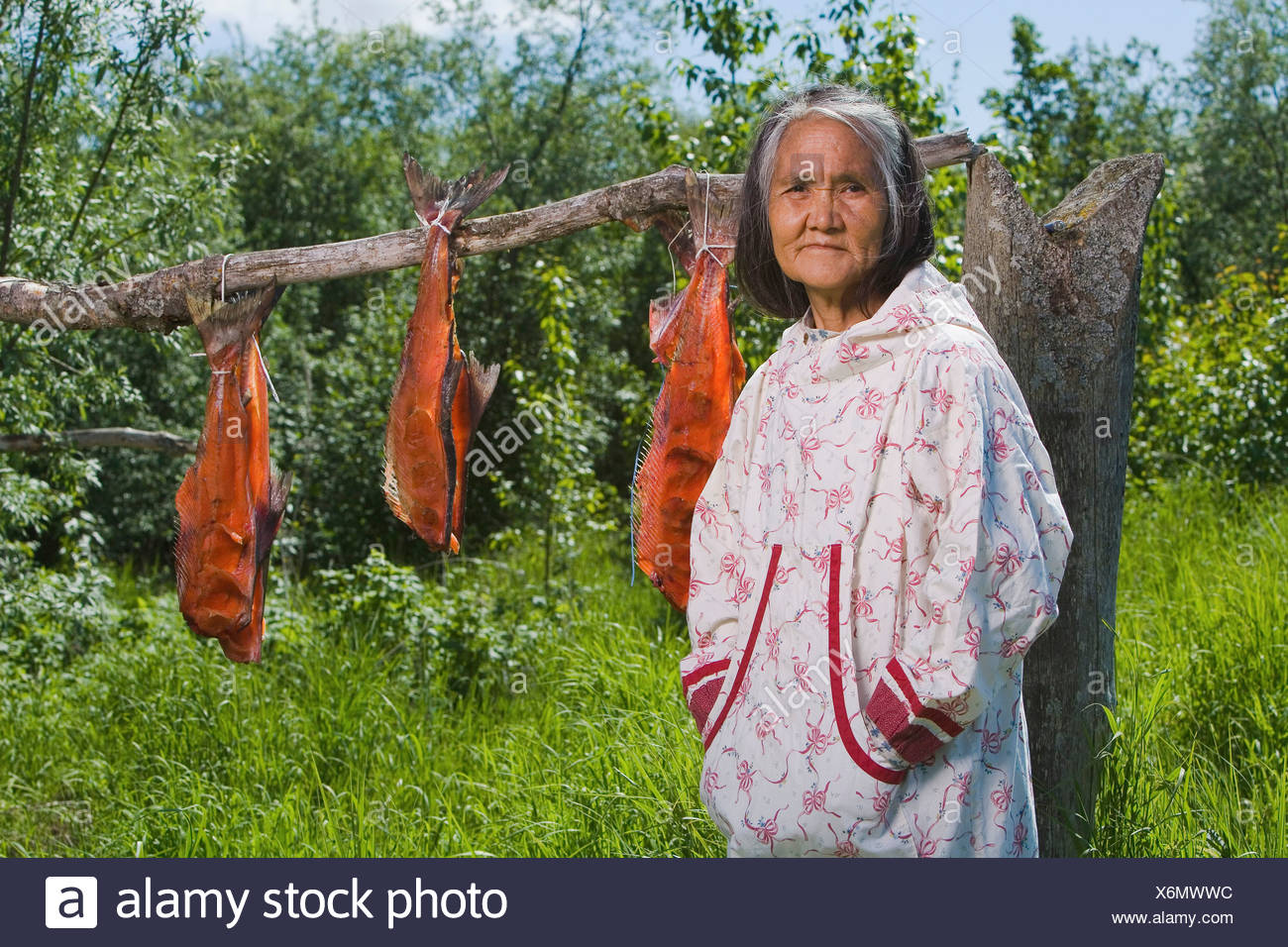Native Alaskan In Traditional Dress Stock Photos & Native Alaskan In ...