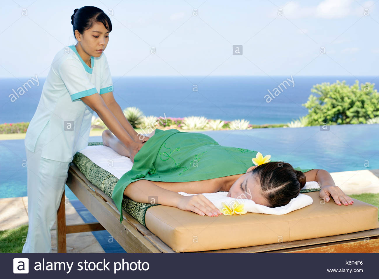 Teen girl on girl massage